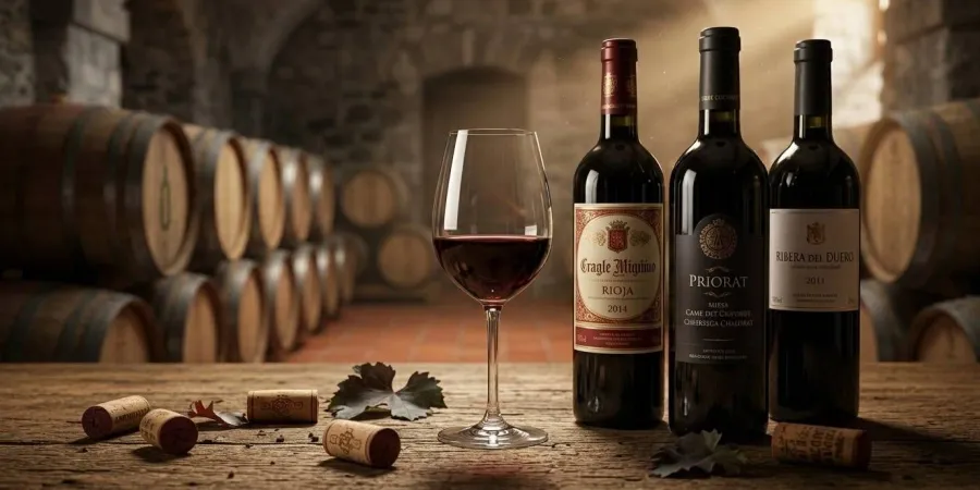 Spaanse wijngaard met Tempranillo-druiven in Rioja